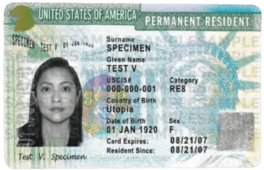 米国グリーンカード by SnapID the passport photo app